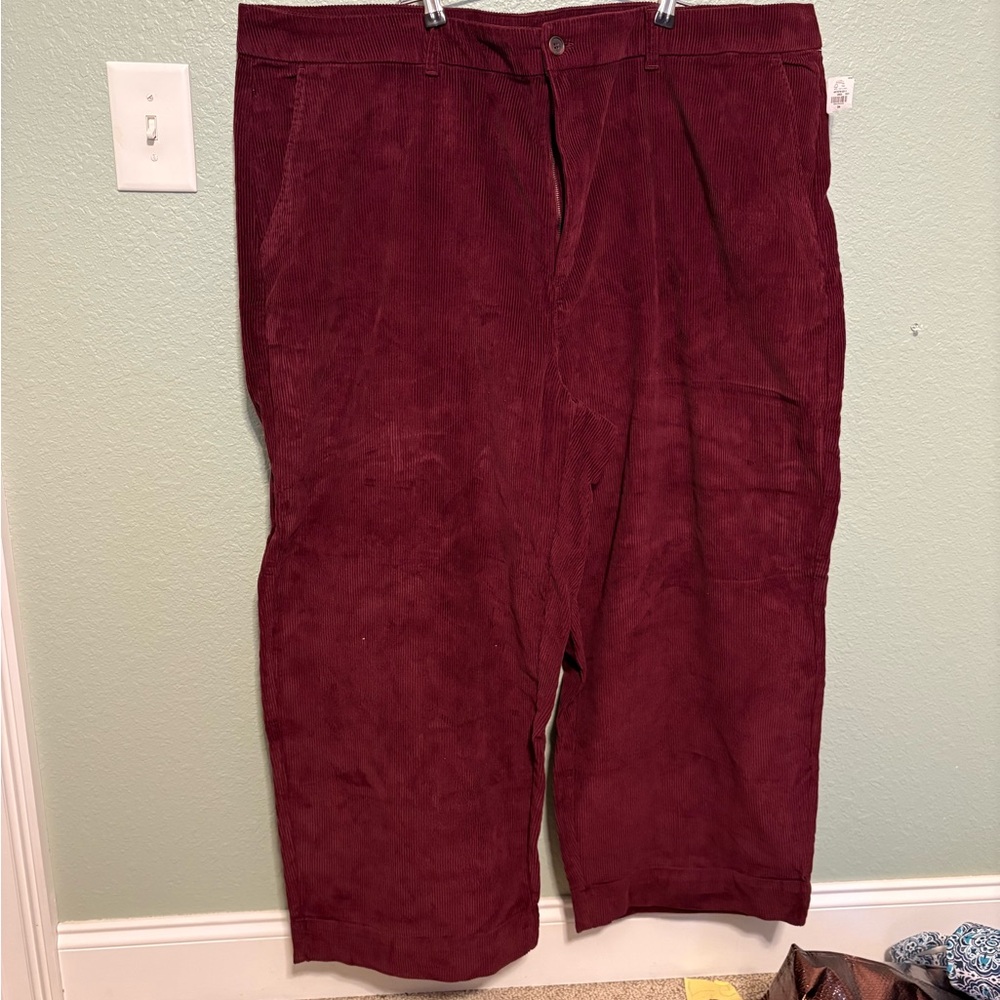 Women's Burgundy Corduroy Pants